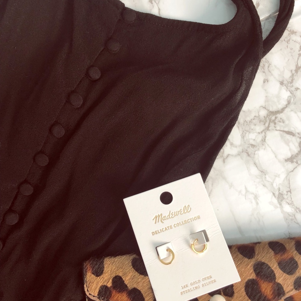 Madewell black jumpsuit